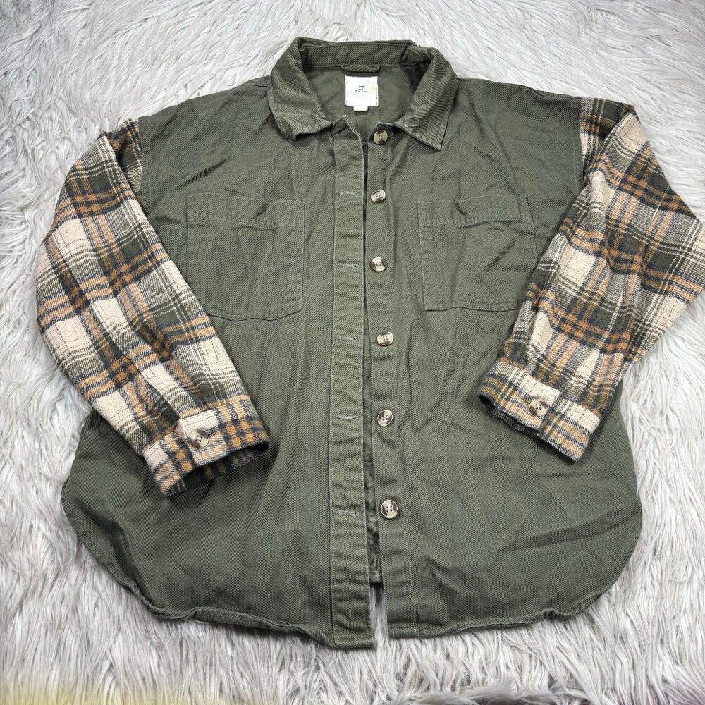 Thread & Supply Twill and Flannel Shacket / Shirt Jacket